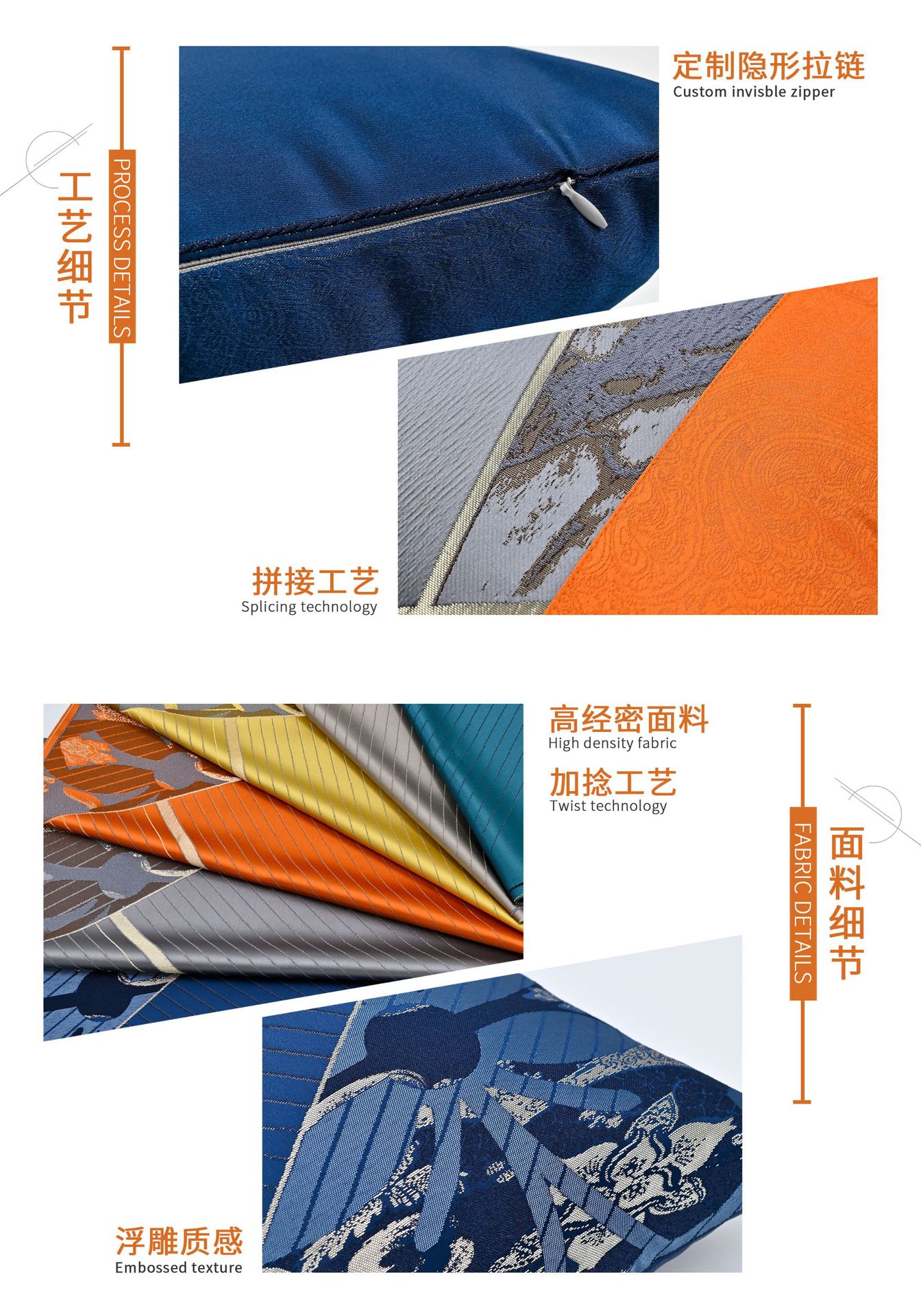 Factory Direct Supply High-End Stitching High-Precision Jacquard Pillow Home Soft Decoration Hall Sofa Cushion Pillow Case Factory Direct Supply High-End Stitching High-Precision Jacquard Pillow Home Soft Decoration Hall Sofa Cushion Pillow Case