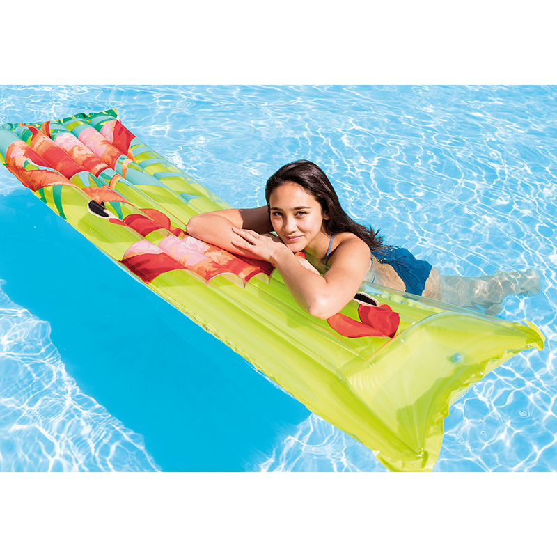INTX Single Inflatable Floating Row Swimming Pool Seaside Adult Floating Bed Kids Swimming Air Cushion Customized Wholesale 59720 INTX Single Inflatable Floating Row Swimming Pool Seaside Adult Floating Bed Kids Swimming Air Cushion Customized Wholesale 59720