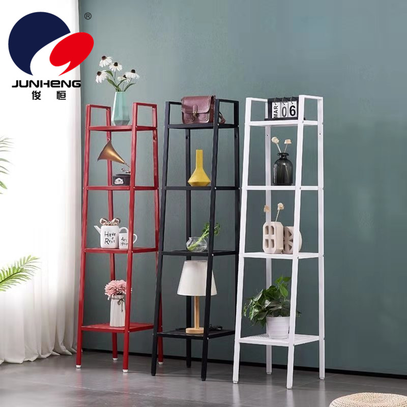 Storage Rack Kitchen Storage Rack Four-Layer Bookshelf Living Room Bedroom Balcony Flower Rack Iron Storage Rack Shoe Rack
