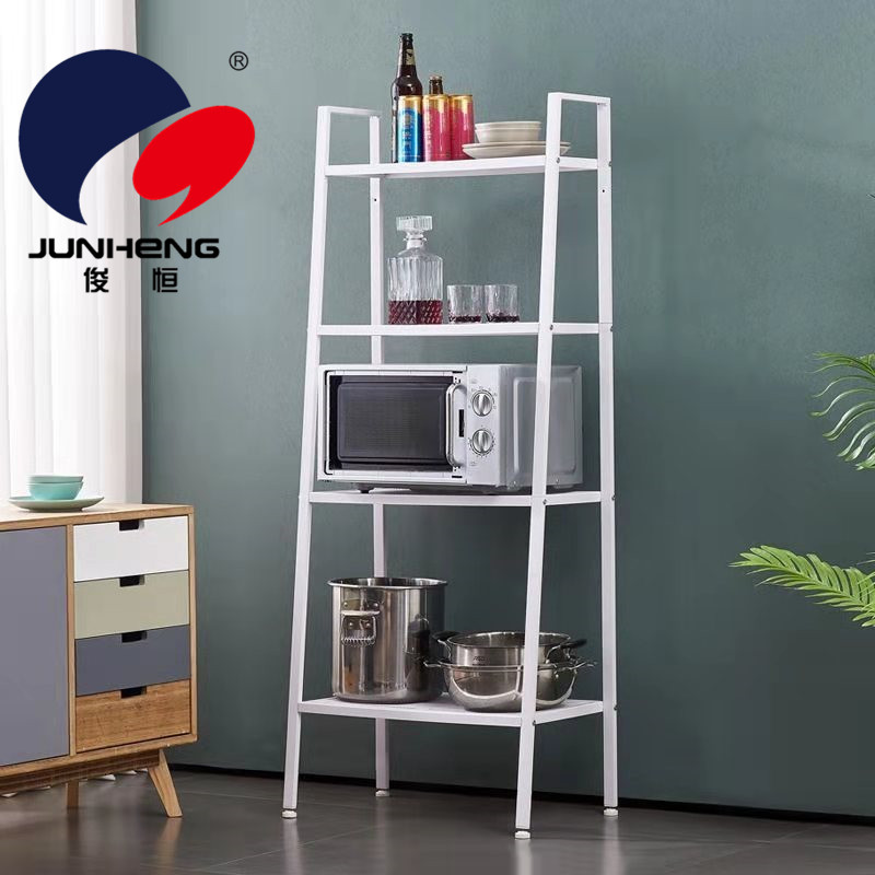 Storage Rack Kitchen Storage Rack Four-Layer Bookshelf Living Room Bedroom Balcony Flower Rack Iron Storage Rack Shoe Rack