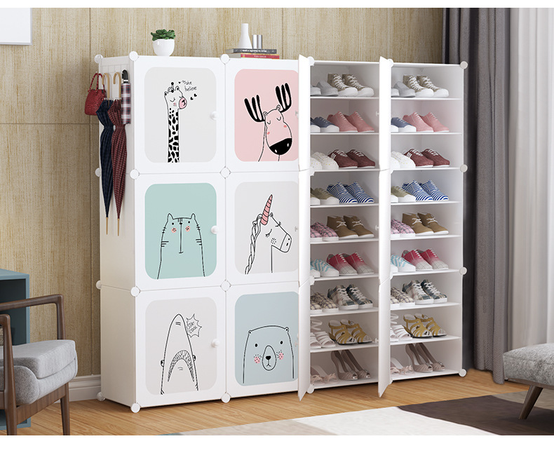 Shoe Rack Multi-Layer Dust-Proof Dormitory Simple Door Home Storage Rack Space-Saving Economical Assembled Shoe Cabinet Storage Shoe Rack Multi-Layer Dust-Proof Dormitory Simple Door Home Storage Rack Space-Saving Economical Assembled Shoe Cabinet Storage