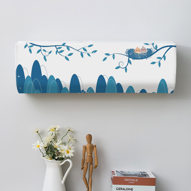 Nordic Instagram Style Air Conditioner Cover Sets of Hanging Dust Cover All-Inclusive Soft Cover Air Conditioner Wall-Mounted Air Conditioner Cover Indoor Fabric Protective Cover