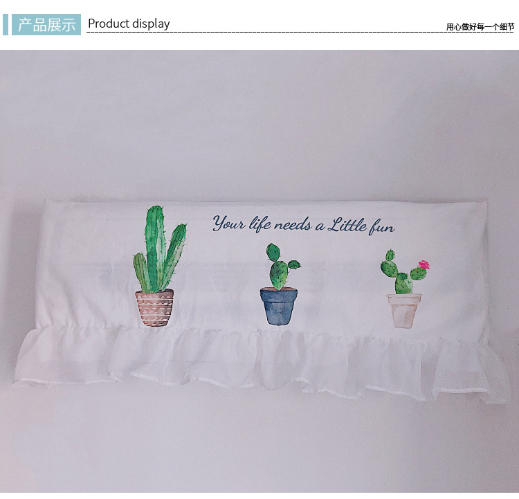 Hanging Air-Conditioner Cover Chiffon Confinement Cover Lengthened Windshield New Nordic Wall-Mounted Air Conditioner Cover Always-on