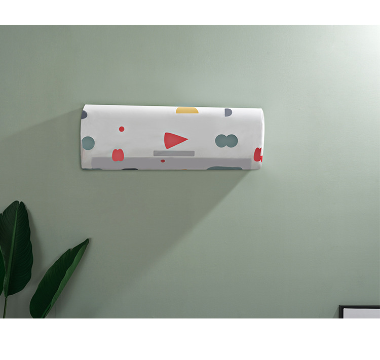 Floral Wall-Mounted Air Conditioner Cover Household All-Inclusive Air Conditioner Cover Simple Bedroom Hanging Air Conditioner Cover Dust Cover