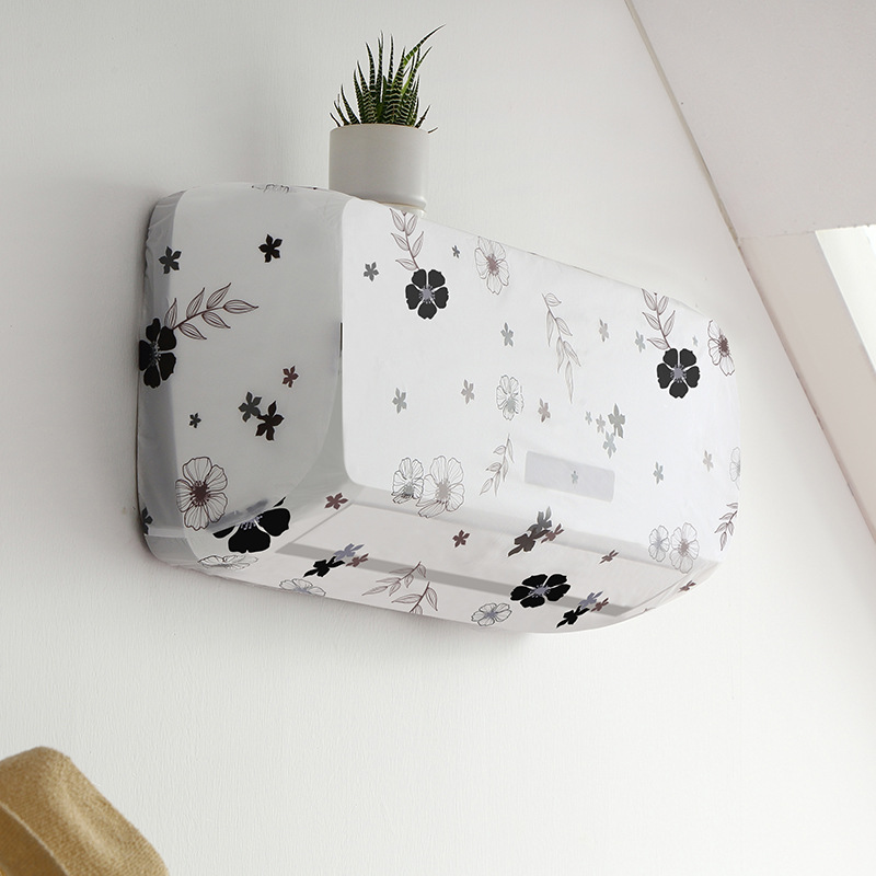 Wall-Mounted Air Conditioner Cover Household All-Inclusive Air Conditioner Cover Bedroom Hanging Air Conditioner Cover PEVA Dust Cover