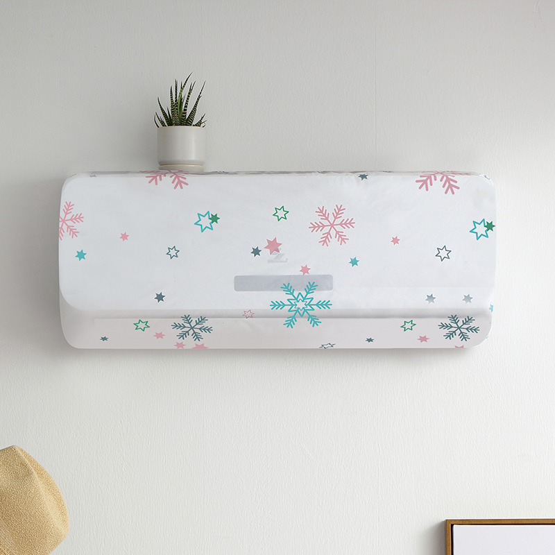 Wall-Mounted Air Conditioner Cover Household All-Inclusive Air Conditioner Cover Bedroom Hanging Air Conditioner Cover PEVA Dust Cover
