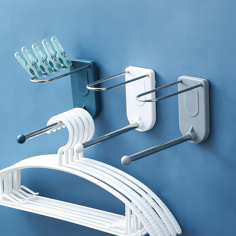 Coat hanger storage appliance non - perforating stainless steel hook multifunctional household wall hanging