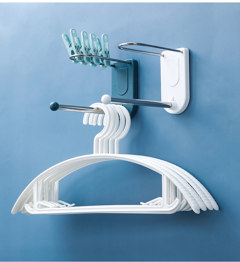 Coat hanger storage appliance non - perforating stainless steel hook multifunctional household wall hanging