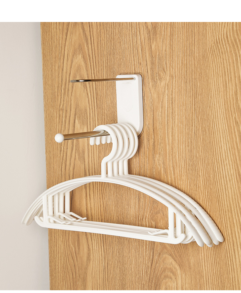 Coat hanger storage appliance non - perforating stainless steel hook multifunctional household wall hanging