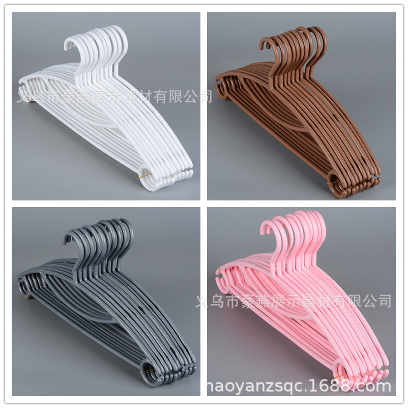 European-Style Adult Hanger Household Plastic Clothes Rack Children&#039;s Clothing Clothes Rack Non-Slip Clothes Hanger Wholesale