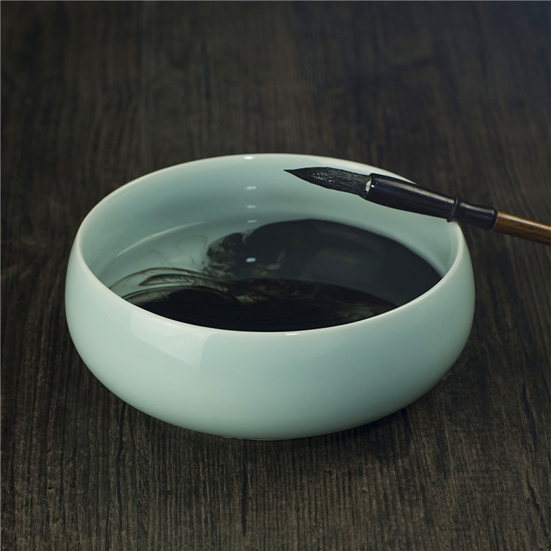 WritingBrush Washer Ashtray Ceramic Brush Tea Basin Calligraphy Materials Calligraphy WritingBrush Washer Kombucha Wash