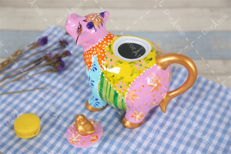 European and American Style Creative Porcelain American Country Style Floral Garden Cow Hand Painted Painted Ceramic Teapot Craft Ornaments European and American Style Creative Porcelain American Country Style Floral Garden Cow Hand Painted Painted Ceramic Teapot Craft Ornaments