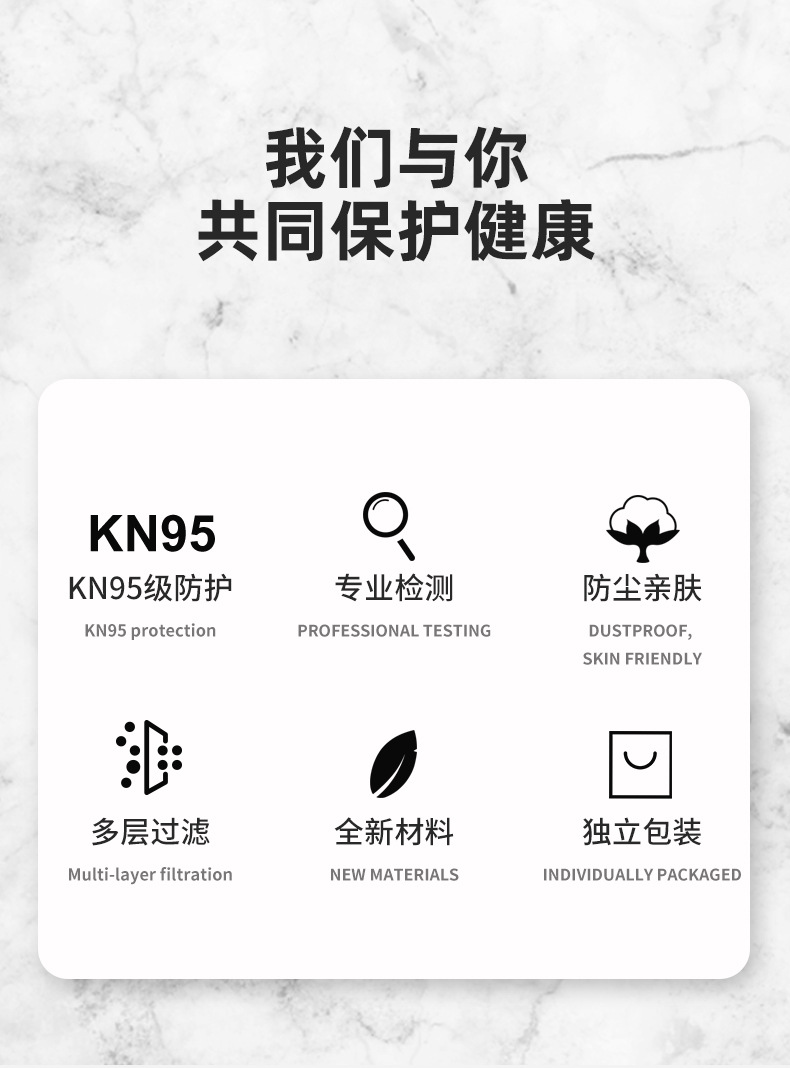 Wholesale adult built - in five - layer KN95 color dust respirator 99 melting spray dust respirator custom designed for civil use