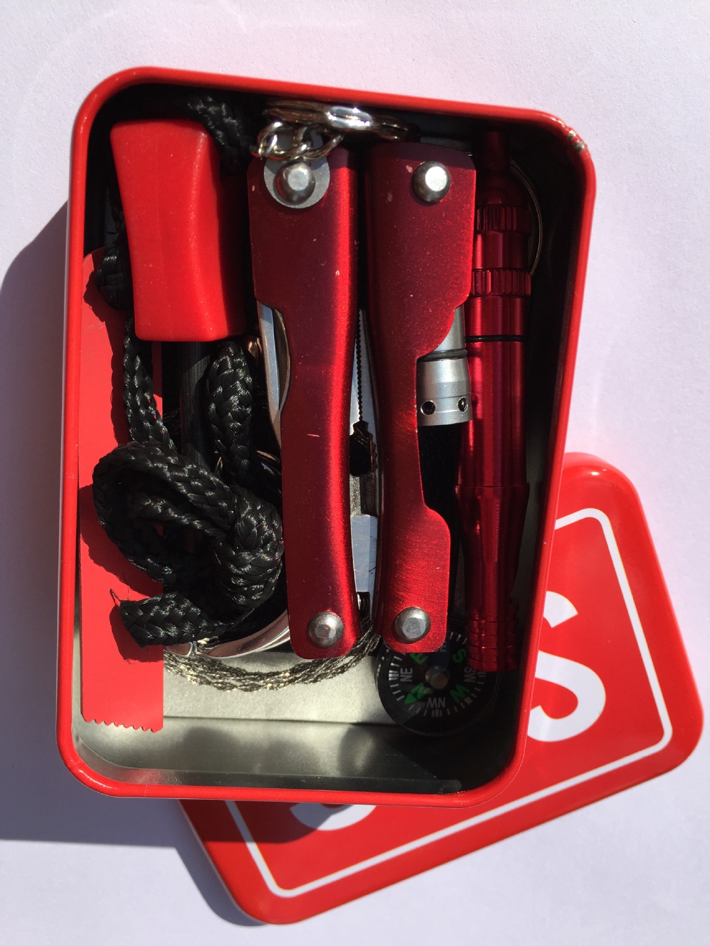 Camping Multi-Function Tool Equipment Set First Aid Box Emergency Supplies Survival Outdoor Self-Rescue Survival Equipment