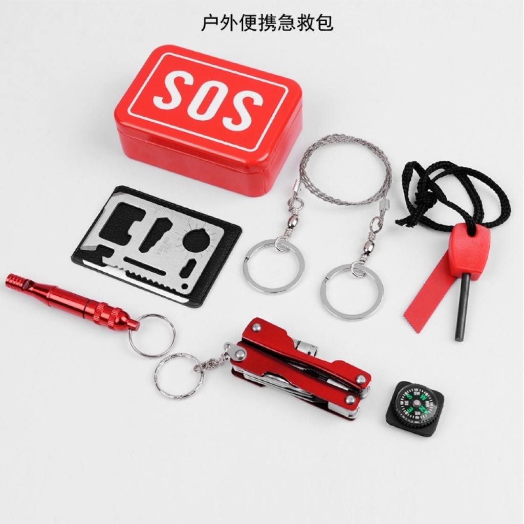 Camping Multi-Function Tool Equipment Set First Aid Box Emergency Supplies Survival Outdoor Self-Rescue Survival Equipment Camping Multi-Function Tool Equipment Set First Aid Box Emergency Supplies Survival Outdoor Self-Rescue Survival Equipment
