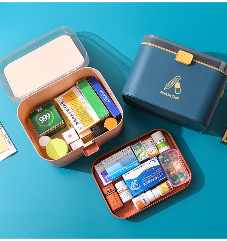 A113 Home Care Medicine Box Portable Large First Aid Medicine Box Household Plastic Medicine Cabinet Medicine Box Multi-Layer Medicine Storage Box A113 Home Care Medicine Box Portable Large First Aid Medicine Box Household Plastic Medicine Cabinet Medicine Box Multi-Layer Medicine Storage Box