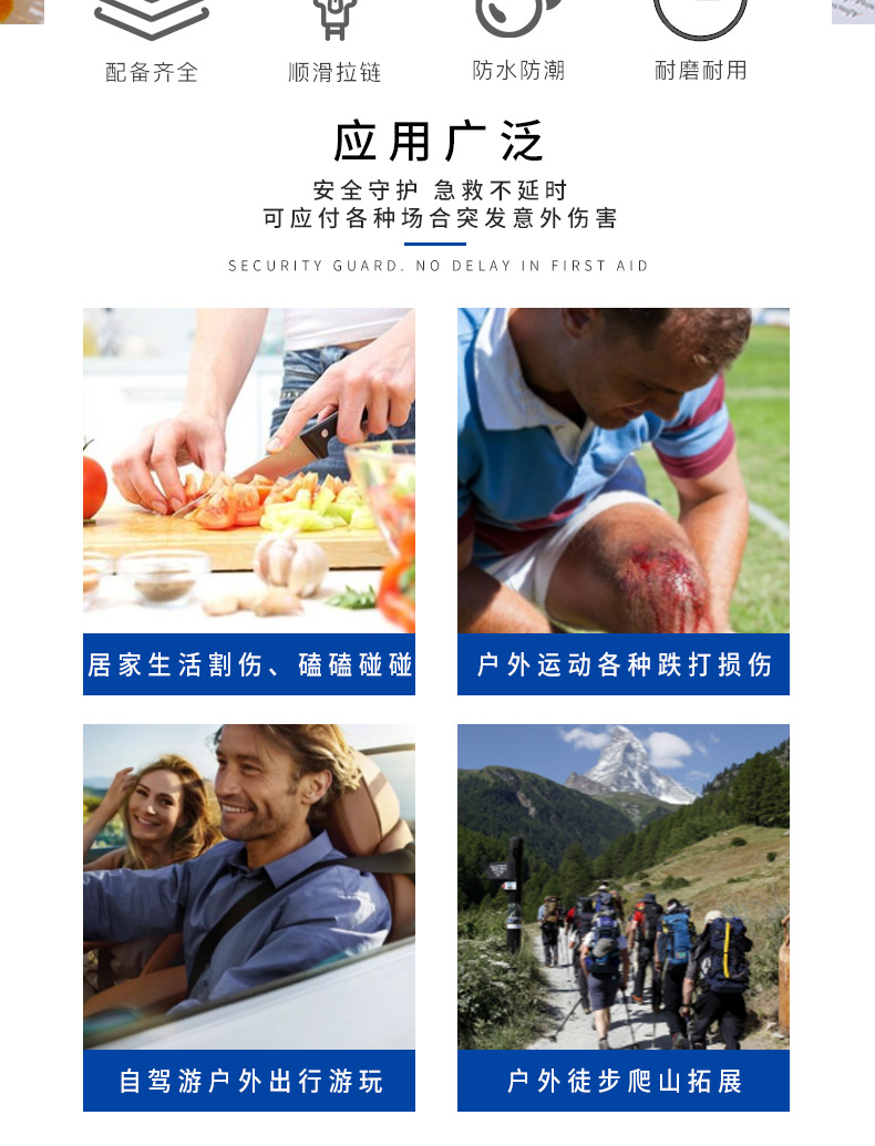 Wholesale Eva Epidemic Prevention Package Family Emergency First Aid Kits Outdoor Travel Emergency Package Car Drug Storage Health Package