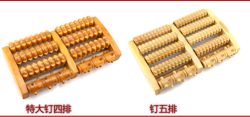 Factory Direct Sales Natural Wooden Reflexology Foot Massager Foot Massage Device Wooden Six-Row Roller Massager Wholesale Factory Direct Sales Natural Wooden Reflexology Foot Massager Foot Massage Device Wooden Six-Row Roller Massager Wholesale