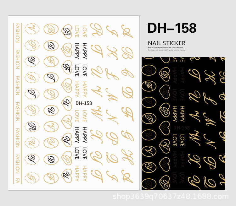 Japanese Nail Sticker Champagne Gold Nail Sticker 3D with Adhesive Graceful Nail Sticker Decorative Nail Shaped Piece Japanese Nail Sticker Champagne Gold Nail Sticker 3D with Adhesive Graceful Nail Sticker Decorative Nail Shaped Piece