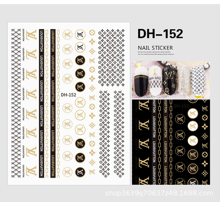 Japanese Nail Sticker Champagne Gold Nail Sticker 3D with Adhesive Graceful Nail Sticker Decorative Nail Shaped Piece Japanese Nail Sticker Champagne Gold Nail Sticker 3D with Adhesive Graceful Nail Sticker Decorative Nail Shaped Piece