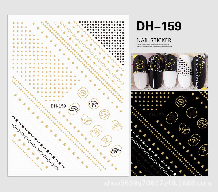 Japanese Nail Sticker Champagne Gold Nail Sticker 3D with Adhesive Graceful Nail Sticker Decorative Nail Shaped Piece Japanese Nail Sticker Champagne Gold Nail Sticker 3D with Adhesive Graceful Nail Sticker Decorative Nail Shaped Piece