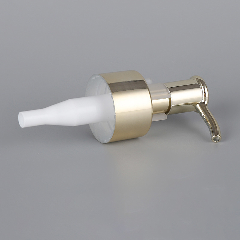 Factory Wholesale Electrochemical Aluminum Cleansing Oil Pump 24/410 28/410 Long Mouth Lotion Pump Hand Sanitizer Clip Pump