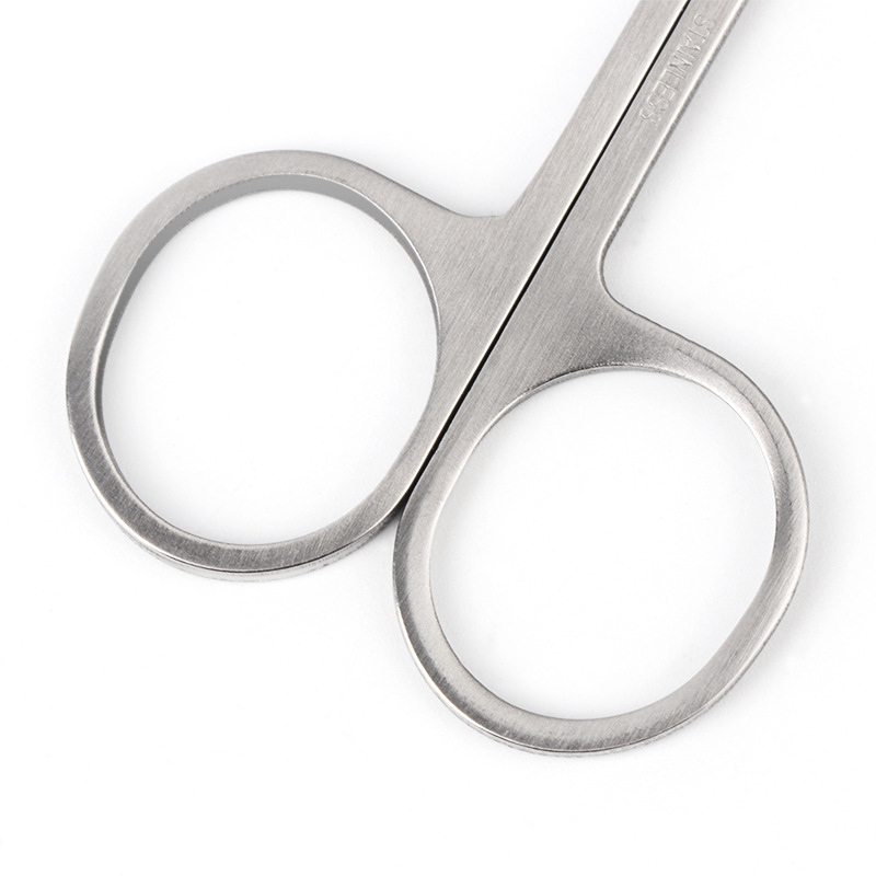 Eyebrow Scissors 2.0 Sanding Stainless Steel A- Type Scissors Elbow Small Scissors Eyebrow Trimming A- Type Scissors Scissors Double Eyelid Stickers Scissors Wholesale