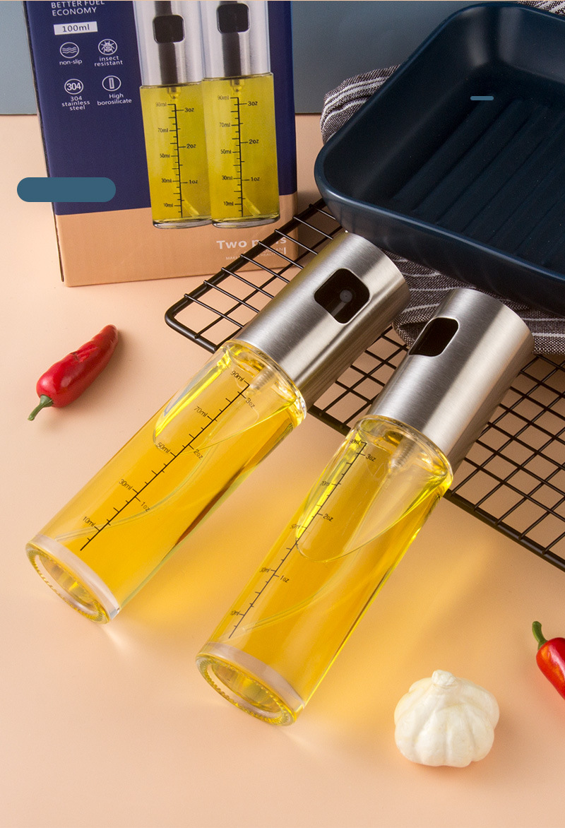 304 stainless steel spray bottle pneumatic barbecue kitchen cooking oil spray olive oil spray control oil pot 304 stainless steel spray bottle pneumatic barbecue kitchen cooking oil spray olive oil spray control oil pot