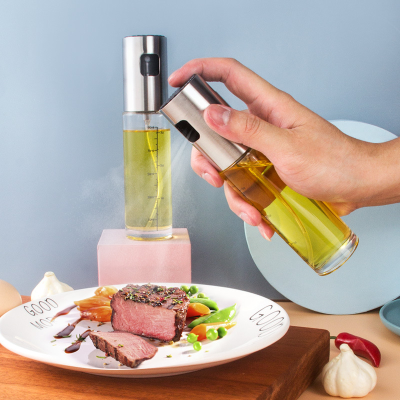 304 stainless steel spray bottle pneumatic barbecue kitchen cooking oil spray olive oil spray control oil pot 304 stainless steel spray bottle pneumatic barbecue kitchen cooking oil spray olive oil spray control oil pot