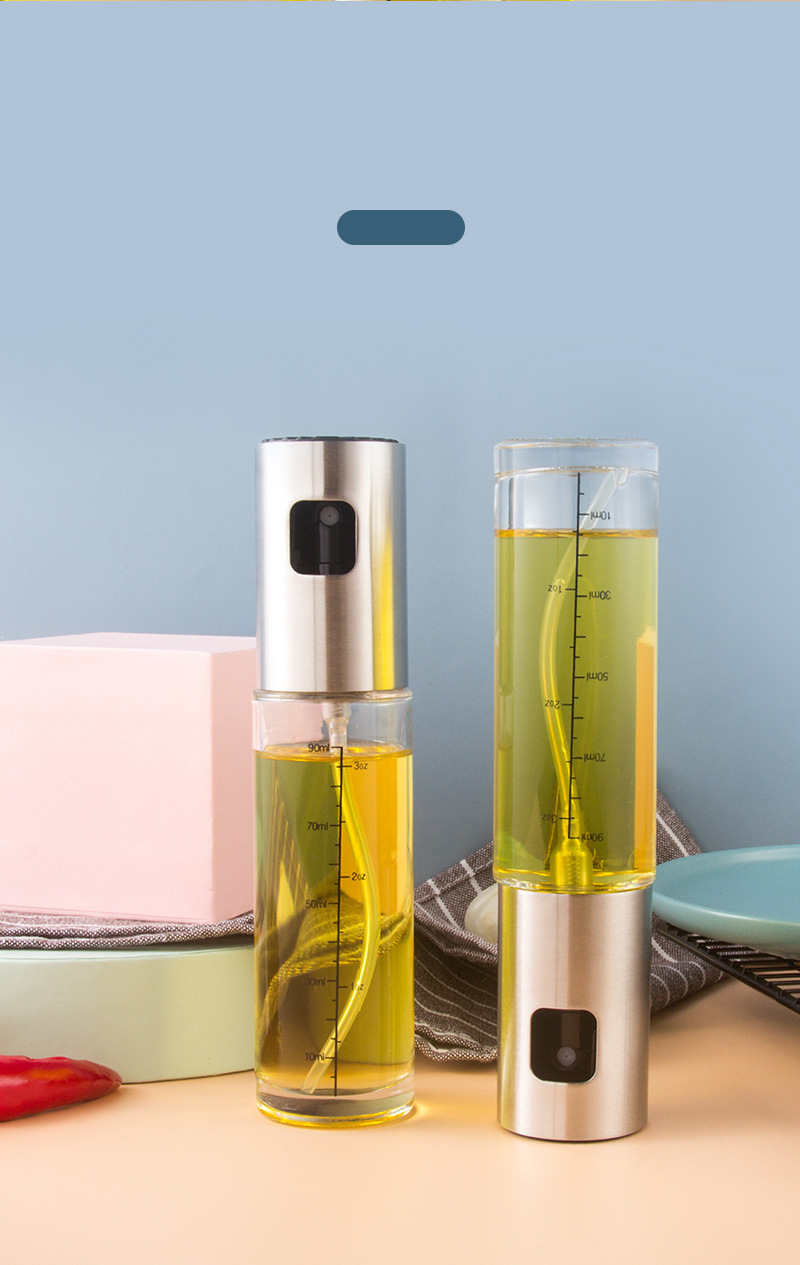 304 stainless steel spray bottle pneumatic barbecue kitchen cooking oil spray olive oil spray control oil pot 304 stainless steel spray bottle pneumatic barbecue kitchen cooking oil spray olive oil spray control oil pot