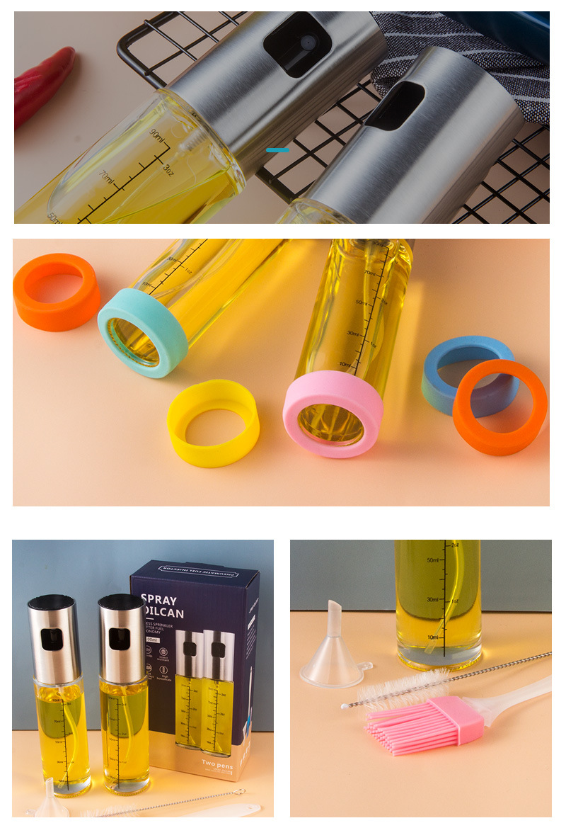 304 stainless steel spray bottle pneumatic barbecue kitchen cooking oil spray olive oil spray control oil pot 304 stainless steel spray bottle pneumatic barbecue kitchen cooking oil spray olive oil spray control oil pot