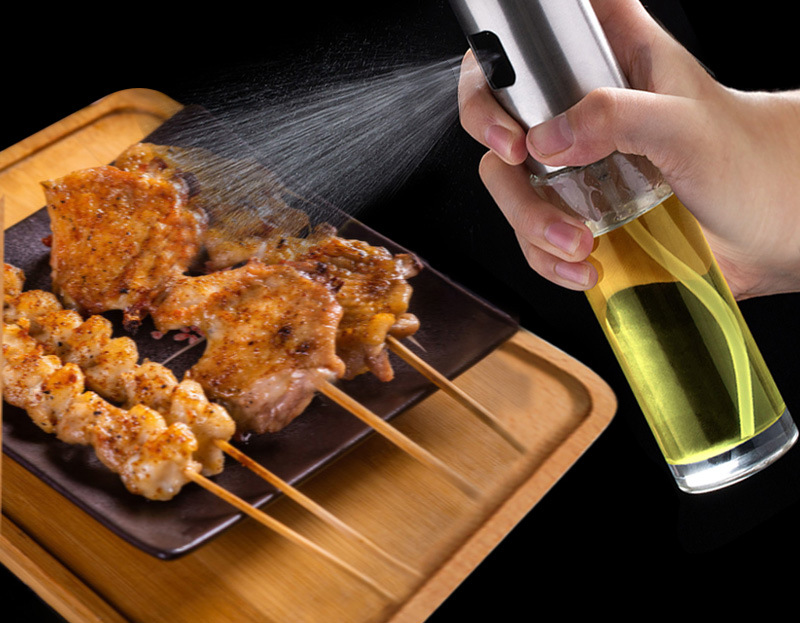 steel oil spray bottle according to air pressure sprayer BBQ oil spray can leakproof nozzle spray control oil can steel oil spray bottle according to air pressure sprayer BBQ oil spray can leakproof nozzle spray control oil can
