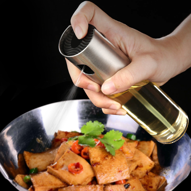 steel oil spray bottle according to air pressure sprayer BBQ oil spray can leakproof nozzle spray control oil can steel oil spray bottle according to air pressure sprayer BBQ oil spray can leakproof nozzle spray control oil can