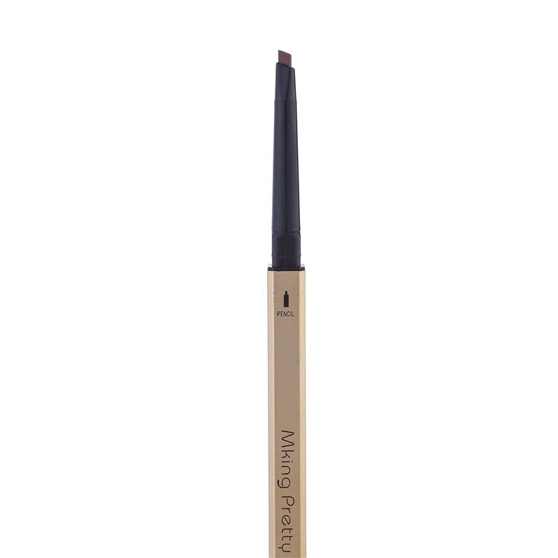 Beginner TikTok Same Style Small Gold Chopsticks Eyebrow Pencil Girls Double-Headed Thrush Beauty Gold Bar Eyebrow Pencil
