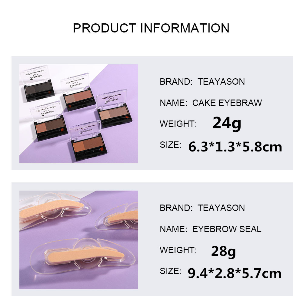 Cross-Border Lazy Seal Two-Color Eyebrow Powder With Eyebrow Brush Thrush Gadget Adjustable Eyebrow Seal Flat Eyebrow One Second Eyebrow Printing Cross-Border Lazy Seal Two-Color Eyebrow Powder With Eyebrow Brush Thrush Gadget Adjustable Eyebrow Seal Flat Eyebrow One Second Eyebrow Printing