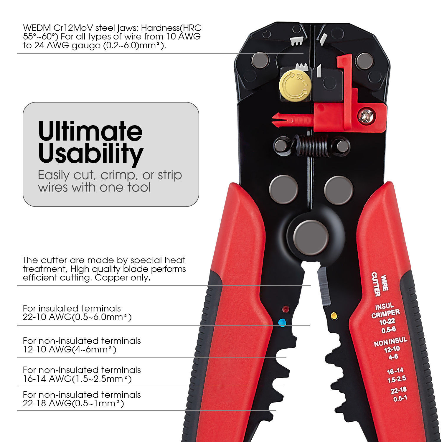 Multi-Function Electricians' Pliers Automatic Wire Stripping Pliers Wire Stripping Pressed Jointing Wire Pliers Multi-Function Electricians' Pliers Automatic Wire Stripping Pliers Wire Stripping Pressed Jointing Wire Pliers