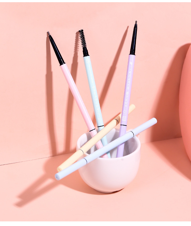 Xixi Cute Eyebrow Tip Thin Core Double-Headed Eyebrow Pencil Waterproof Sweatproof Fadeless Student Party Wild Eyebrow Lasting Small Eyebrow Pencil Xixi Cute Eyebrow Tip Thin Core Double-Headed Eyebrow Pencil Waterproof Sweatproof Fadeless Student Party Wild Eyebrow Lasting Small Eyebrow Pencil