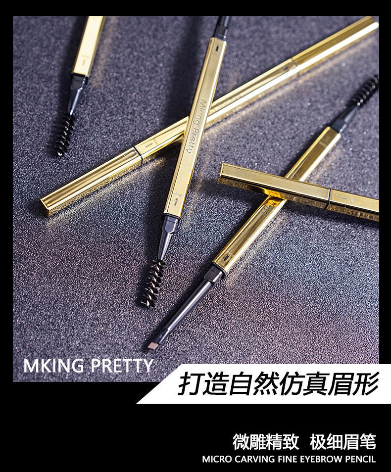 Small Gold Chopsticks Eyebrow Pencil Not Smudge Small Gold Bar Eyebrow Pencil Fine Triangle Refill Double-Headed Eyebrow Pencil Gold Pen Holder Wholesale Small Gold Chopsticks Eyebrow Pencil Not Smudge Small Gold Bar Eyebrow Pencil Fine Triangle Refill Double-Headed Eyebrow Pencil Gold Pen Holder Wholesale