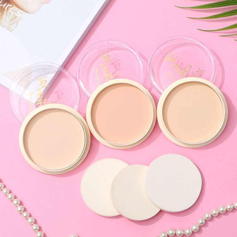 Cross-Border Makeup LIDEAL LIDEAL Soymilk Powder Waterproof Sweat-Proof Concealer Oil Control Moisturizer Finishing Powder Powder 3013