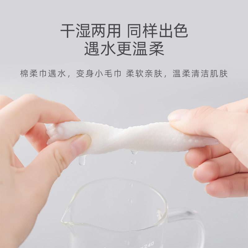 Disposable Face Cloth Cotton Pads Paper Tissue Cleaning Towel Reel-Type Facial Cleansing Face Beauty Make-up Removing Tissue Wet and Dry Dual-Use