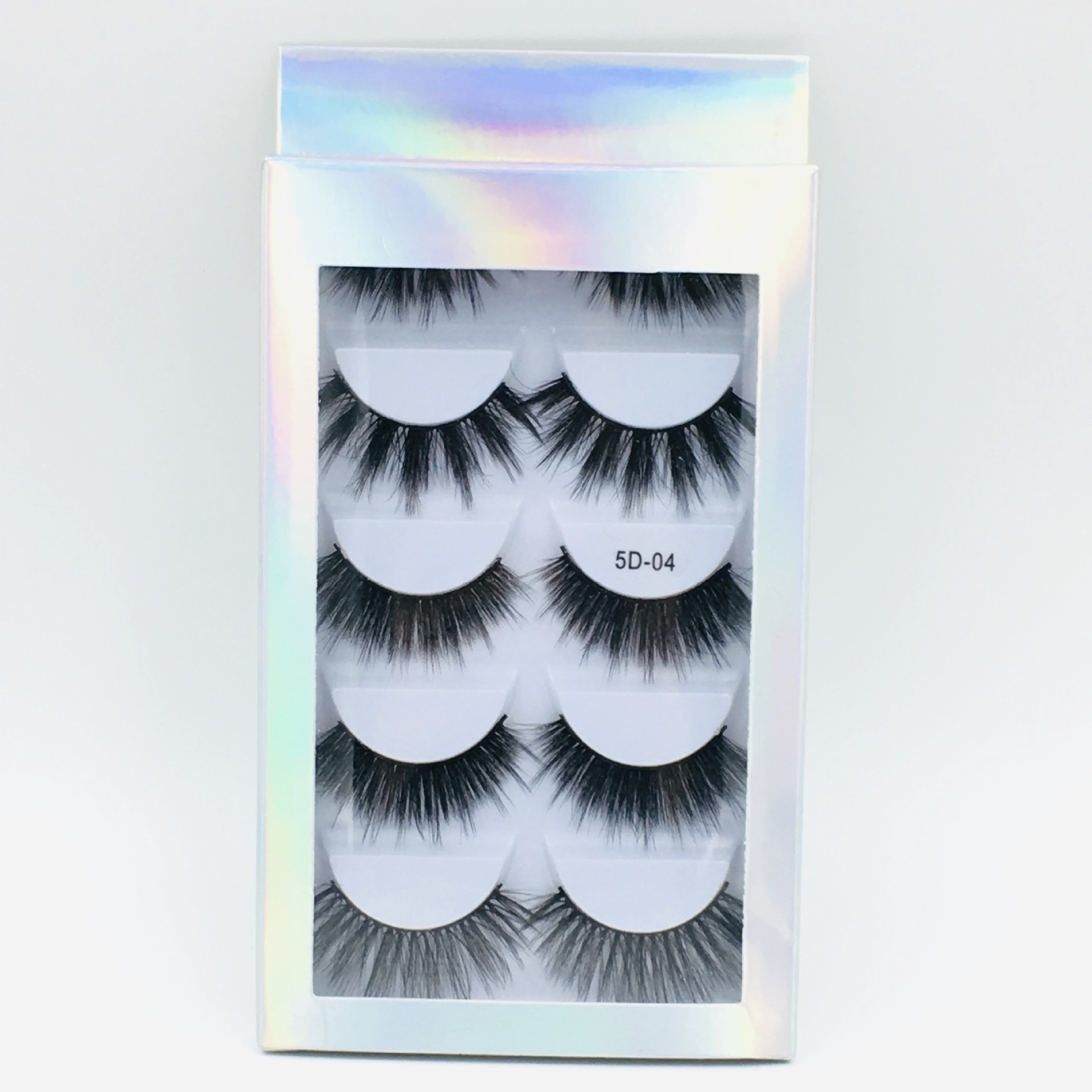 5 1 Pair Laser HighGrade Mink Hair 5D Eyelashes Natural Thick False Eyelashes Explosion Models CrossBorder Whole