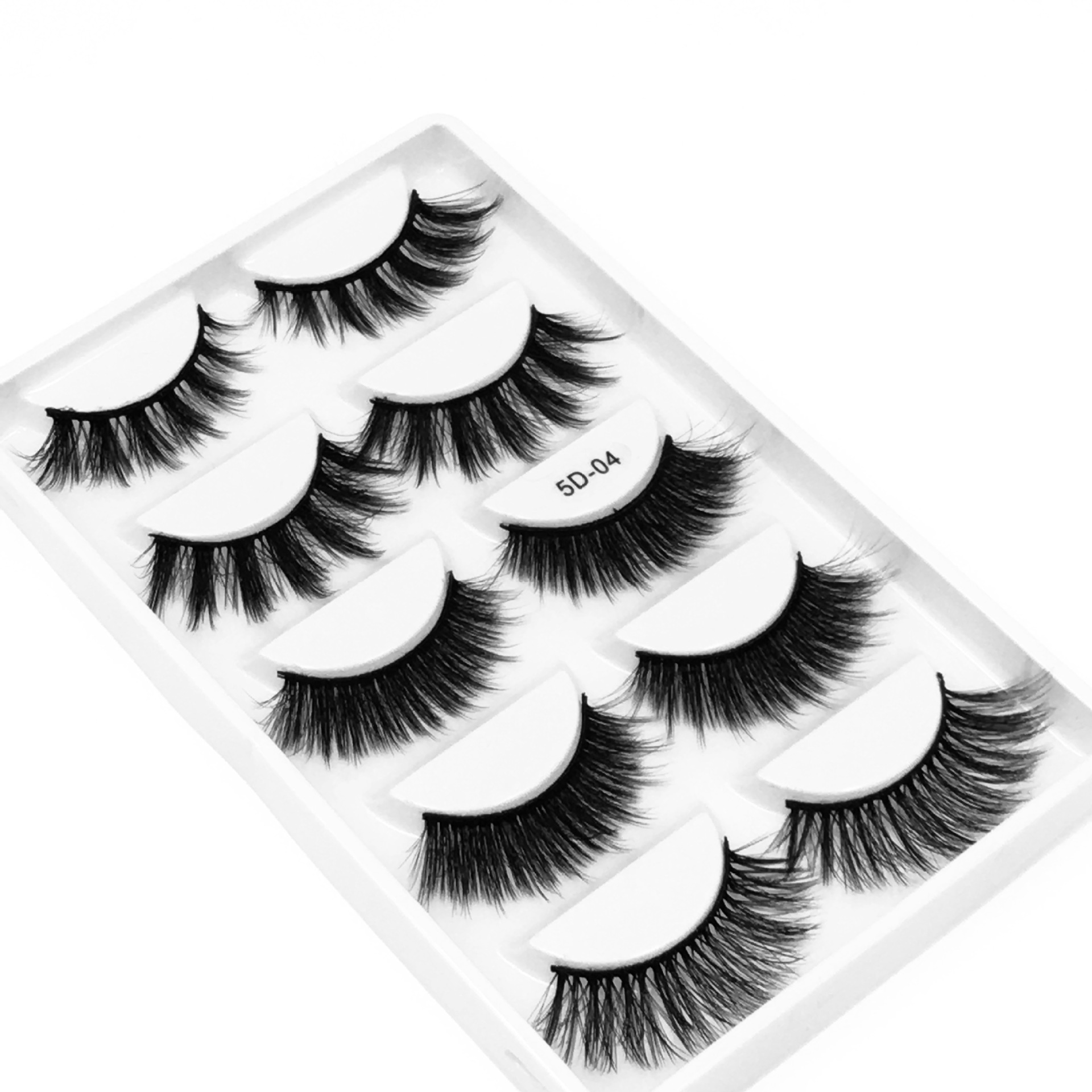 5 1 Pair Laser HighGrade Mink Hair 5D Eyelashes Natural Thick False Eyelashes Explosion Models CrossBorder Whole