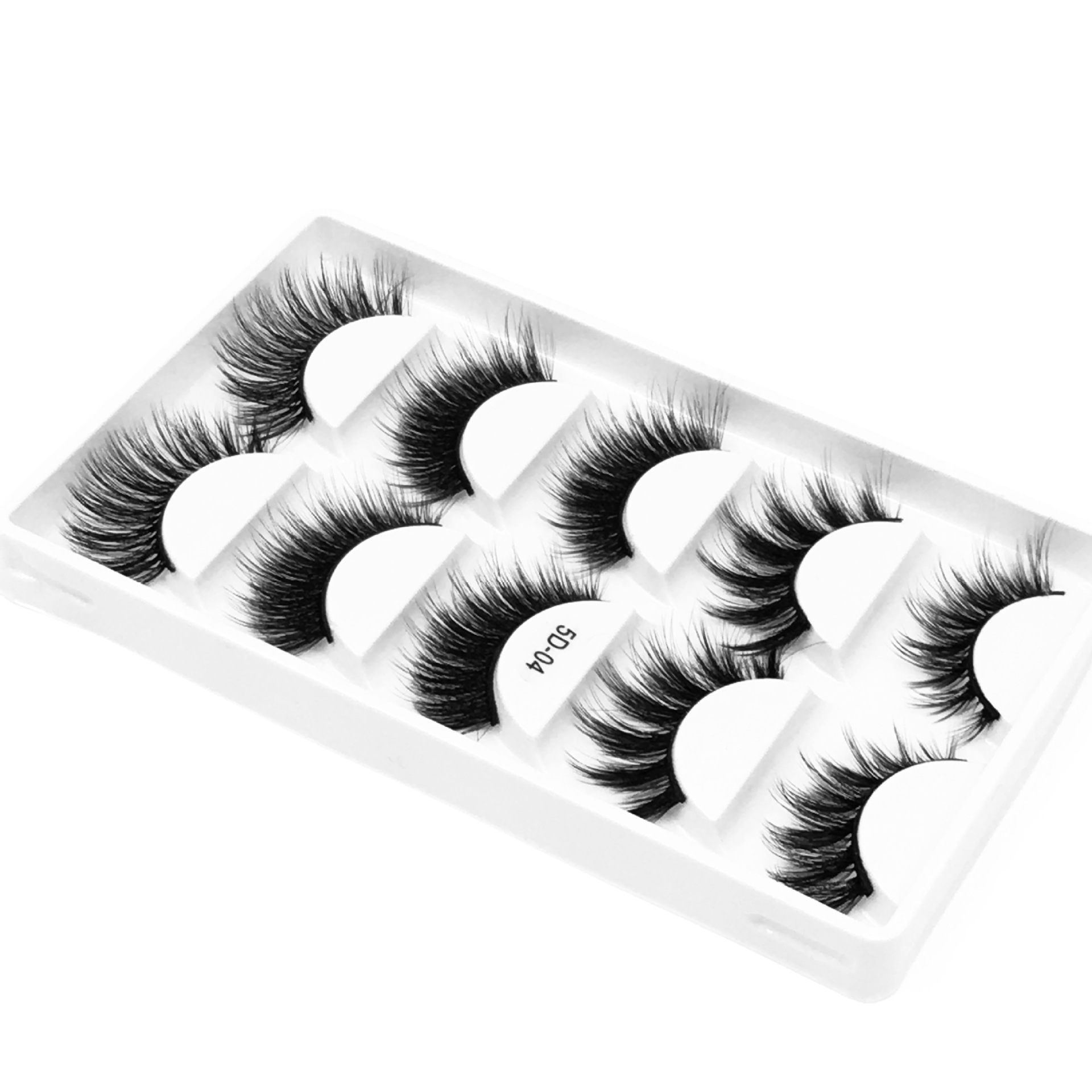 5 1 Pair Laser HighGrade Mink Hair 5D Eyelashes Natural Thick False Eyelashes Explosion Models CrossBorder Whole