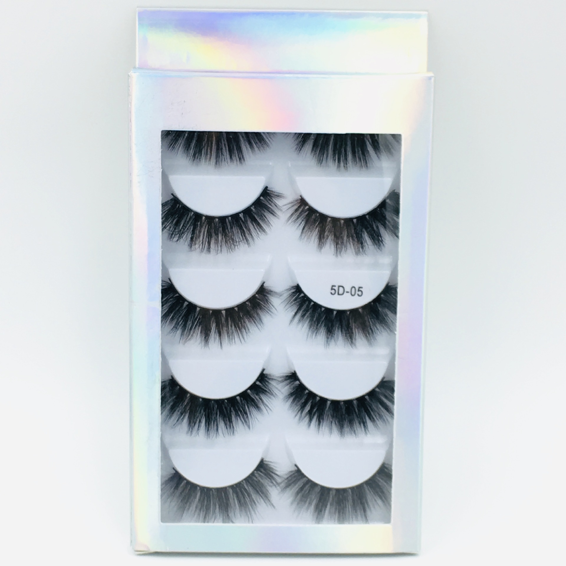 5 1 Pair Laser HighGrade Mink Hair 5D Eyelashes Natural Thick False Eyelashes Explosion Models CrossBorder Whole