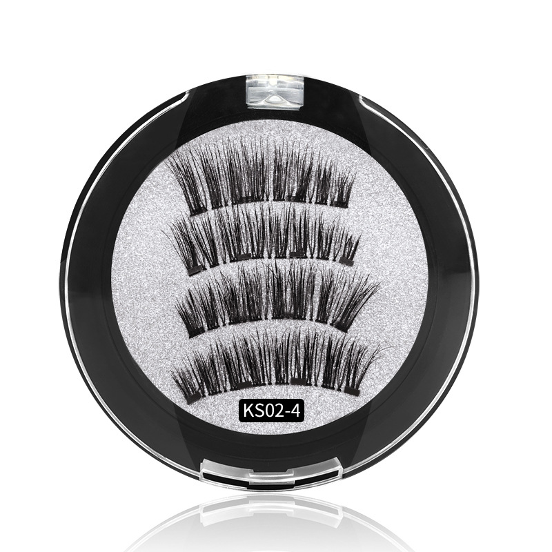 Magnet Eyelashes Four Magnetic Phase Suction Glue-Free Magnetic Eyelashes Cross-Border Magnetic Force 3D False Eyelashe Magnet Eyelashes Four Magnetic Phase Suction Glue-Free Magnetic Eyelashes Cross-Border Magnetic Force 3D False Eyelashe