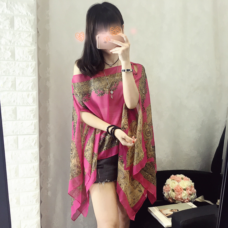 Sunprotective clothing for women&#039;s wear long thin coat Korean version long sleeve chiffon garment large size sunscreen