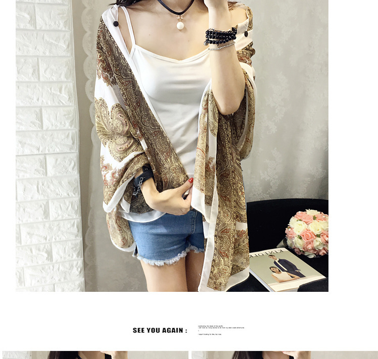 Sunprotective clothing for women's wear long thin coat Korean version long sleeve chiffon garment large size sunscreen Sunprotective clothing for women's wear long thin coat Korean version long sleeve chiffon garment large size sunscreen