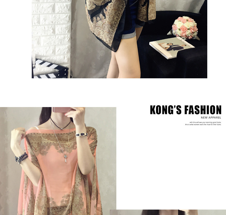 Sunprotective clothing for women's wear long thin coat Korean version long sleeve chiffon garment large size sunscreen Sunprotective clothing for women's wear long thin coat Korean version long sleeve chiffon garment large size sunscreen