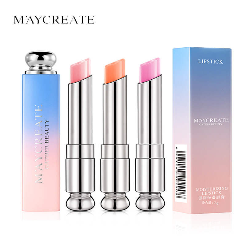 M&#039;AYCREATE Brand Gradient Lipstick Moisturizing and Nourishing New Color Changing Long Lasting Waterproof Lipstick Cosmetics Wholesale
