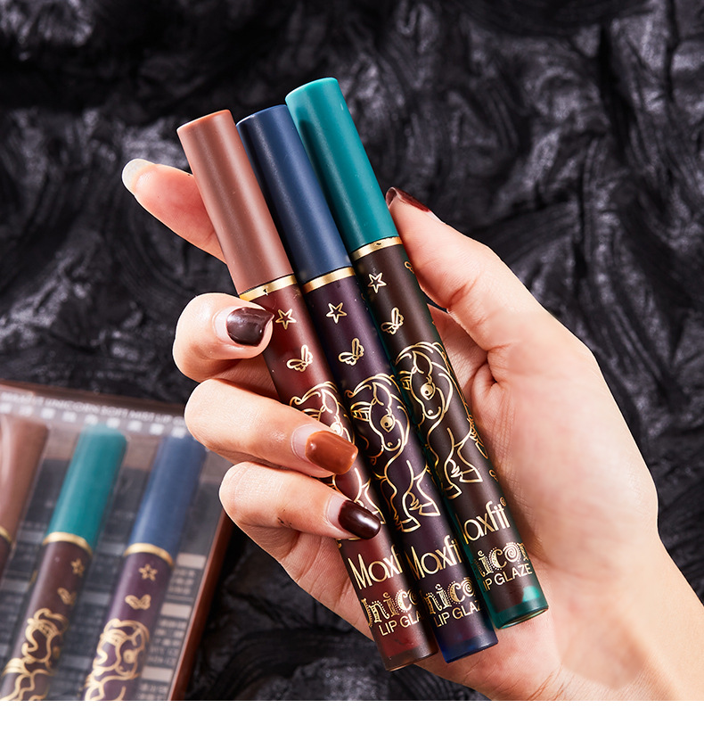 Unicorn Air Lip Glaze Set Velvet Matte Lipstick White Moisturizing No Stain on Cup Matte Lip Gloss Can Be Used for Hair Generation Unicorn Air Lip Glaze Set Velvet Matte Lipstick White Moisturizing No Stain on Cup Matte Lip Gloss Can Be Used for Hair Generation